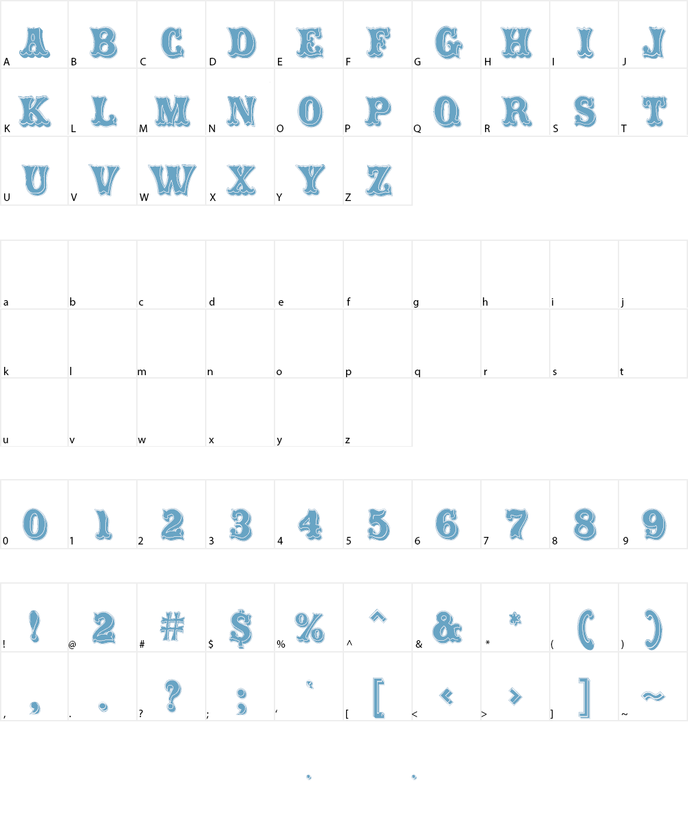 Carnival Font Character